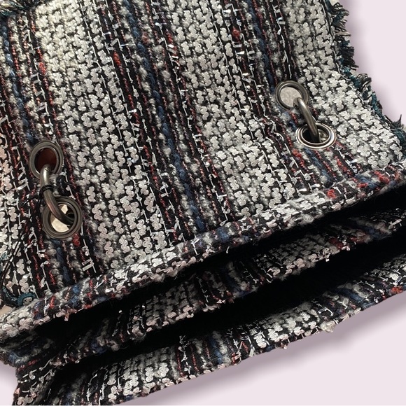 Kurt Geiger Large Kensington Embellished Tweed Bag -like new - Picture 3 of 6